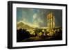 Monuments on Easter Island, C.1776 (Oil on Panel)-William Hodges-Framed Giclee Print