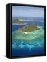 Monuriki Island and Coral Reef, Mamanuca Islands, Fiji-David Wall-Framed Stretched Canvas