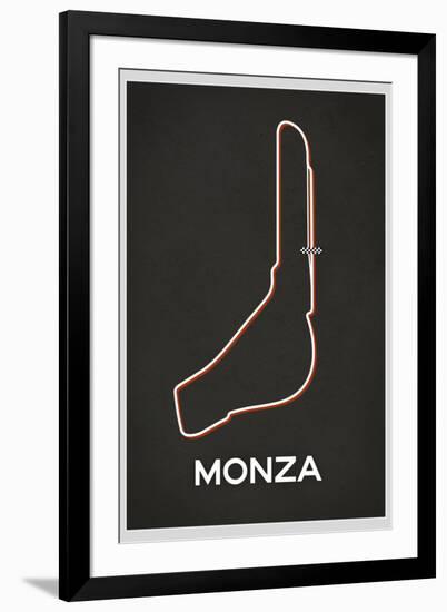 Monza Race Course-null-Framed Art Print