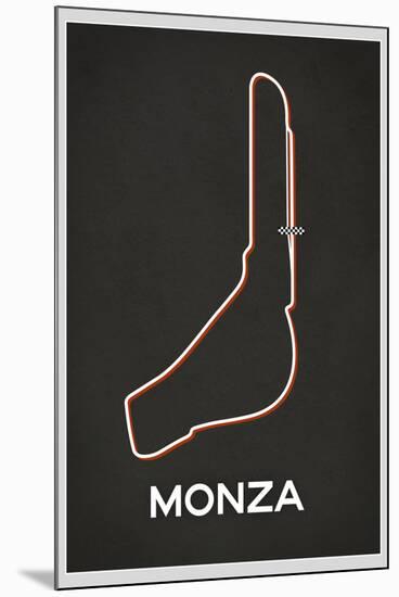 Monza Race Course-null-Mounted Art Print