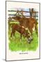 Moo Cow and Calf-Bird & Haumann-Mounted Art Print