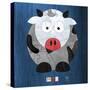 Moo The Cow-Design Turnpike-Stretched Canvas
