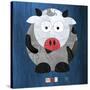 Moo The Cow-Design Turnpike-Stretched Canvas