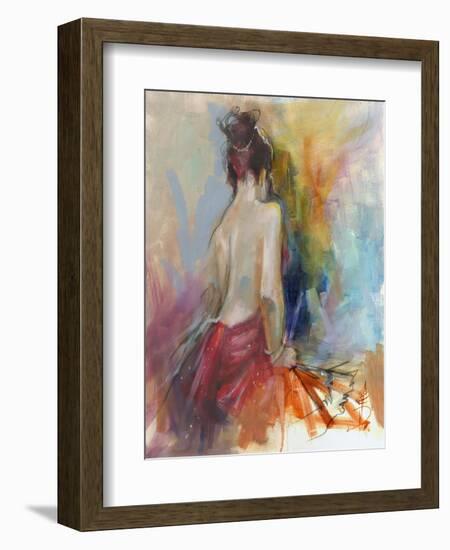 Mood Alizarine II-Anne Farrall Doyle-Framed Art Print