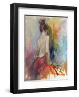 Mood Alizarine II-Anne Farrall Doyle-Framed Art Print