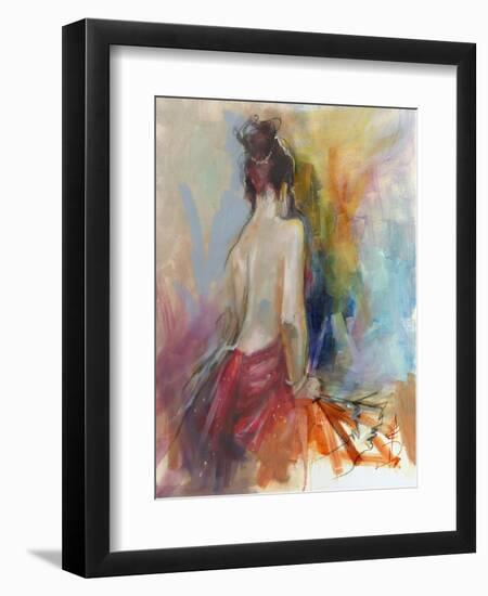 Mood Alizarine II-Anne Farrall Doyle-Framed Art Print