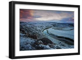 Mood and Frost Landscape, Hayden Valley, Yellowstone National Parl-Vincent James-Framed Photographic Print