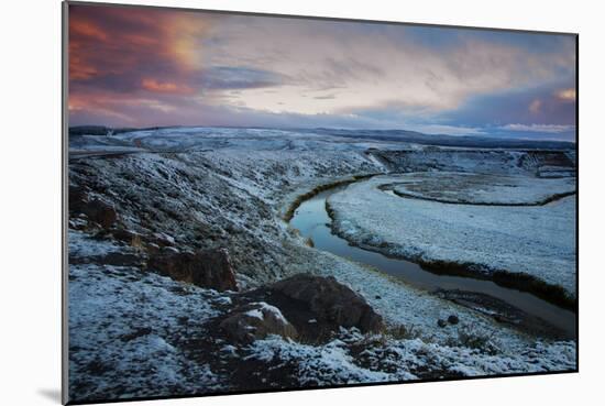 Mood and Frost Landscape, Hayden Valley, Yellowstone National Parl-Vincent James-Mounted Photographic Print