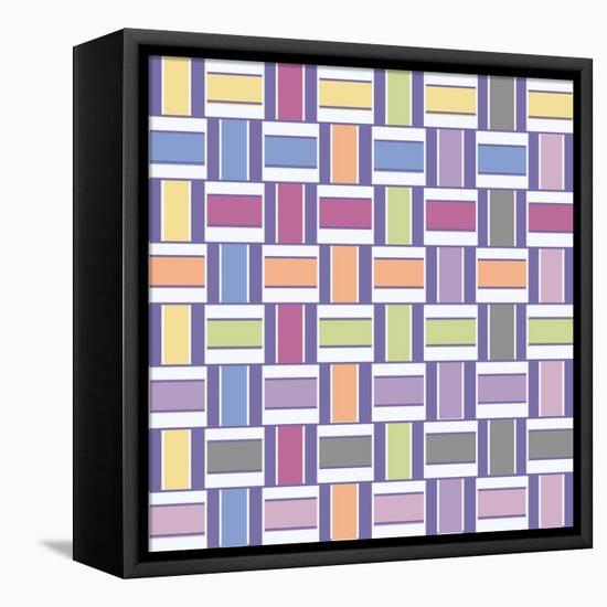 Mood Boost Weave 1-Melody Hogan-Framed Stretched Canvas