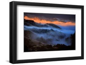 Mood Fog and Light Oakland Hills, San Francisco Bay Area-Vincent James-Framed Photographic Print