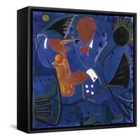 Mood Indigo-Gil Mayers-Framed Stretched Canvas