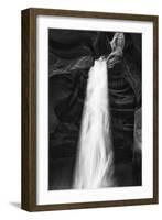 Mood Light, Black and White, Antelope Canyon, Page Arizona, Southwest US-Vincent James-Framed Photographic Print