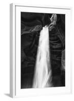 Mood Light, Black and White, Antelope Canyon, Page Arizona, Southwest US-Vincent James-Framed Photographic Print