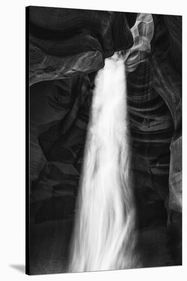 Mood Light, Black and White, Antelope Canyon, Page Arizona, Southwest US-Vincent James-Stretched Canvas