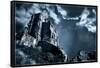 Moods of Corfe Castle!-Adrian Campfield-Framed Stretched Canvas