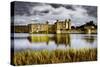 Moods over Leeds Castle-Adrian Campfield-Stretched Canvas
