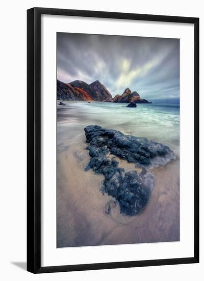 Moody Afternoon at Big Sur-Vincent James-Framed Photographic Print