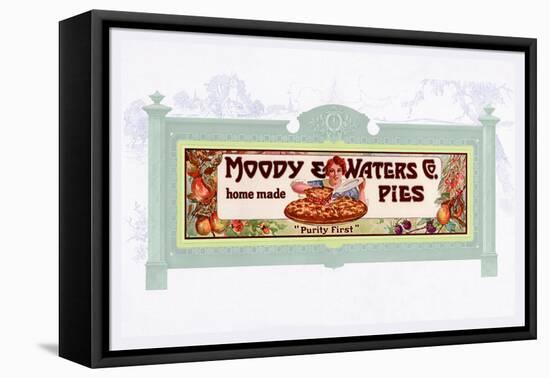 Moody and Water's Pies Co.-null-Framed Stretched Canvas