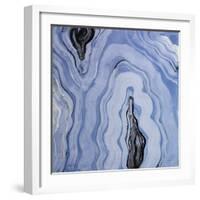 Moody Blue Agate II-Lanie Loreth-Framed Art Print