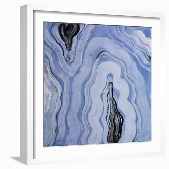 Moody Blue Agate II-Lanie Loreth-Framed Art Print