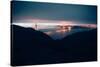 Moody Blue Morning and Golden Gate, San Francisco-Vincent James-Stretched Canvas
