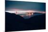 Moody Blue Morning and Golden Gate, San Francisco-Vincent James-Mounted Photographic Print