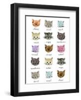 Moody Cats-Elizabeth Caldwell-Framed Giclee Print