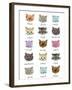 Moody Cats-Elizabeth Caldwell-Framed Giclee Print