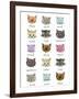 Moody Cats-Elizabeth Caldwell-Framed Giclee Print