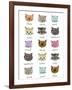 Moody Cats-Elizabeth Caldwell-Framed Giclee Print