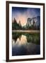 Moody El Capitan Reflections in Merced River, Yosemite Valley-Vincent James-Framed Photographic Print