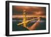 Moody Golden Gate Classic, Marin Headlands - San Francisco-Vincent James-Framed Photographic Print