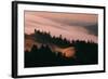 Moody Hills and Fog Flow, Mount Tamalpais, California-Vincent James-Framed Photographic Print