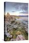 Moody Lakeside Scene at Mono Lake, Sierra Nevada-Vincent James-Stretched Canvas