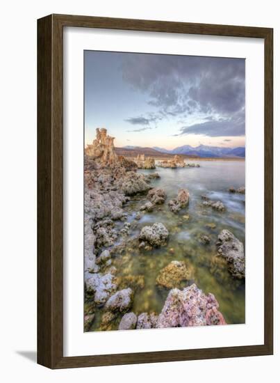 Moody Lakeside Scene at Mono Lake, Sierra Nevada-Vincent James-Framed Photographic Print