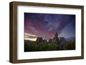 Moody Mono Sunset, Tufa Power, Mono Lake Eastern Sierras California-Vincent James-Framed Photographic Print