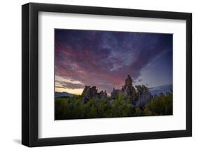 Moody Mono Sunset, Tufa Power, Mono Lake Eastern Sierras California-Vincent James-Framed Photographic Print