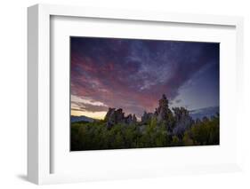 Moody Mono Sunset, Tufa Power, Mono Lake Eastern Sierras California-Vincent James-Framed Photographic Print