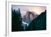 Moody Moonlight at Half Dome, Yosemite National Park, Hiking Outdoors-Vincent James-Framed Photographic Print