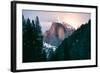 Moody Moonlight at Half Dome, Yosemite National Park, Hiking Outdoors-Vincent James-Framed Photographic Print