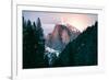 Moody Moonlight at Half Dome, Yosemite National Park, Hiking Outdoors-Vincent James-Framed Photographic Print