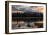 Moody Morning Sky at Sparks Lake, Central Oregon-Vincent James-Framed Photographic Print