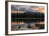 Moody Morning Sky at Sparks Lake, Central Oregon-Vincent James-Framed Photographic Print