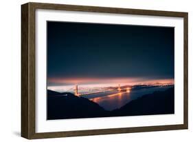 Moody Pre-dawn Golden Gate Bridge, San Francisco, California-Vincent James-Framed Photographic Print