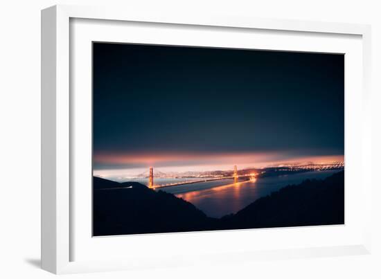 Moody Pre-dawn Golden Gate Bridge, San Francisco, California-Vincent James-Framed Photographic Print