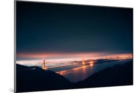 Moody Pre-dawn Golden Gate Bridge, San Francisco, California-Vincent James-Mounted Photographic Print