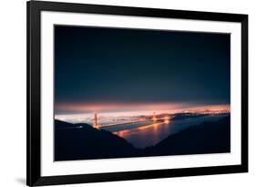 Moody Pre-dawn Golden Gate Bridge, San Francisco, California-Vincent James-Framed Photographic Print