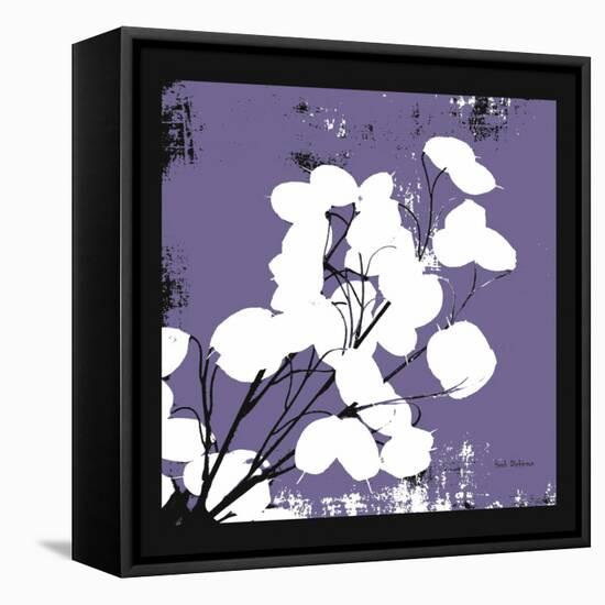 Moody Purple Money Plant-Herb Dickinson-Framed Stretched Canvas