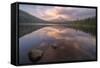 Moody Reflections at Trillium Lake, Oregon-Vincent James-Framed Stretched Canvas