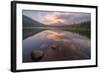 Moody Reflections at Trillium Lake, Oregon-Vincent James-Framed Photographic Print